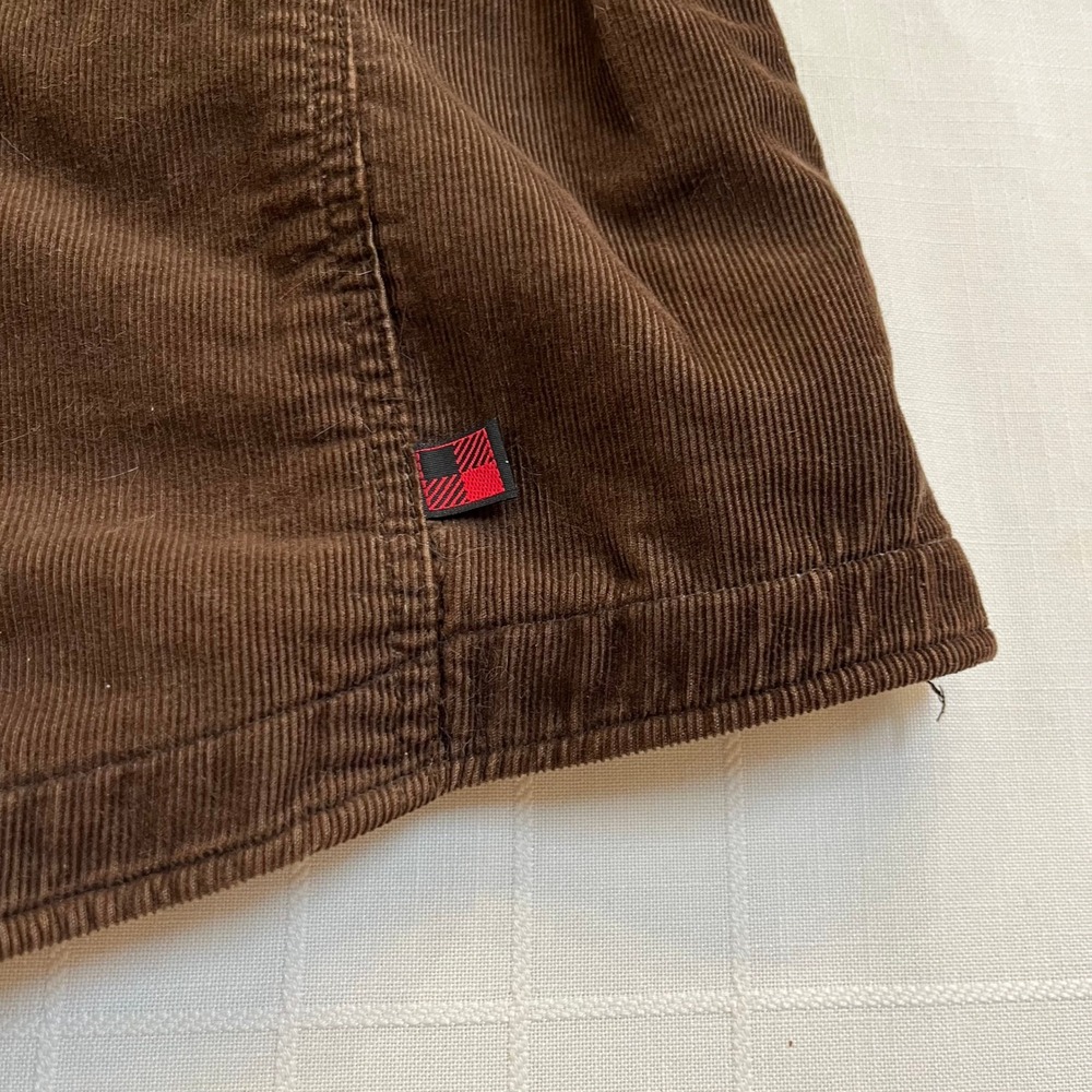 Vintage Woolrich Jacket Womens Large Brown‎ Corduroy Button Up Sherpa Lined 90s - Picture 5 of 11